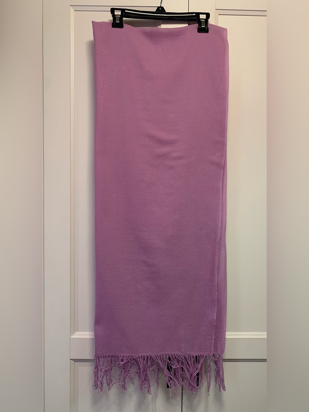 Lavender Fringe Scarf Shawl Wrap | Soft Oversized Lightweight Layer